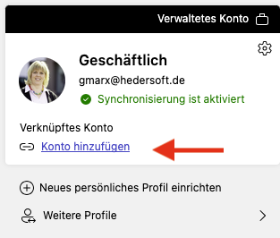 Microsoft Konto hinzufügen Microsoft Konto hinzufuegen