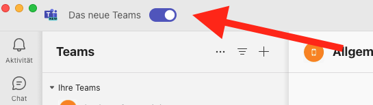 das neue Teams